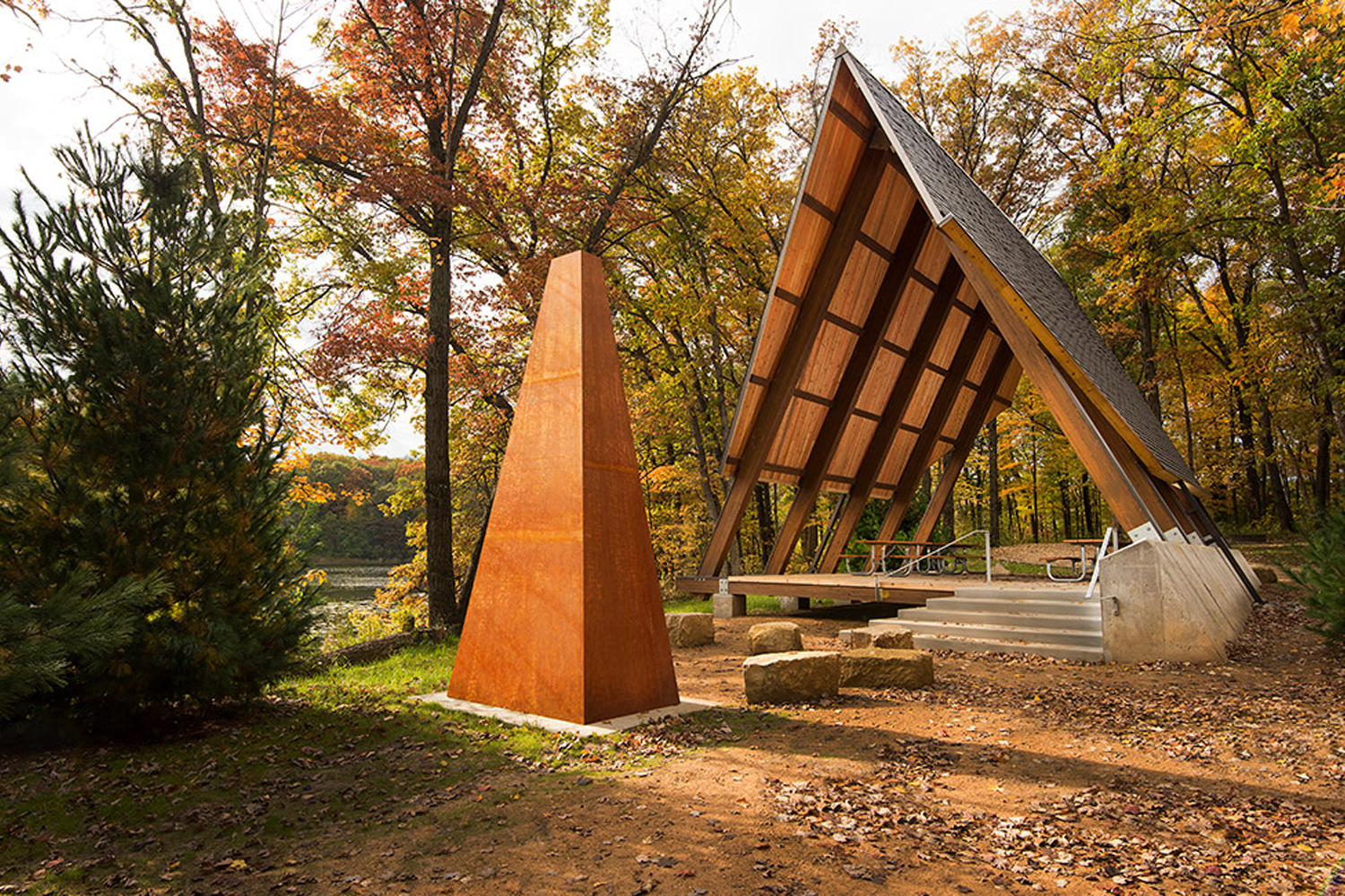 Lebanon Hills Regional Park A-Frame Picnic Shelter